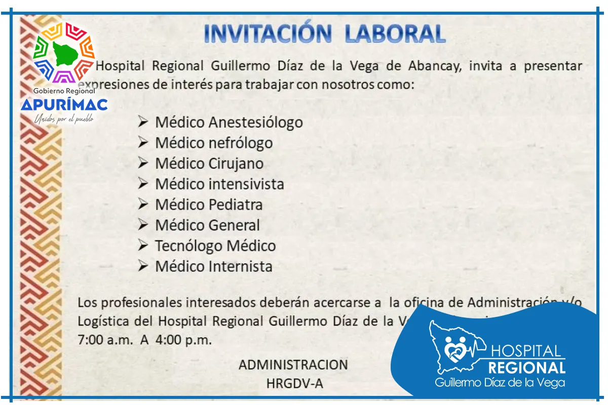 COMUNICADO: INVITACIÓN LABORAL 2025