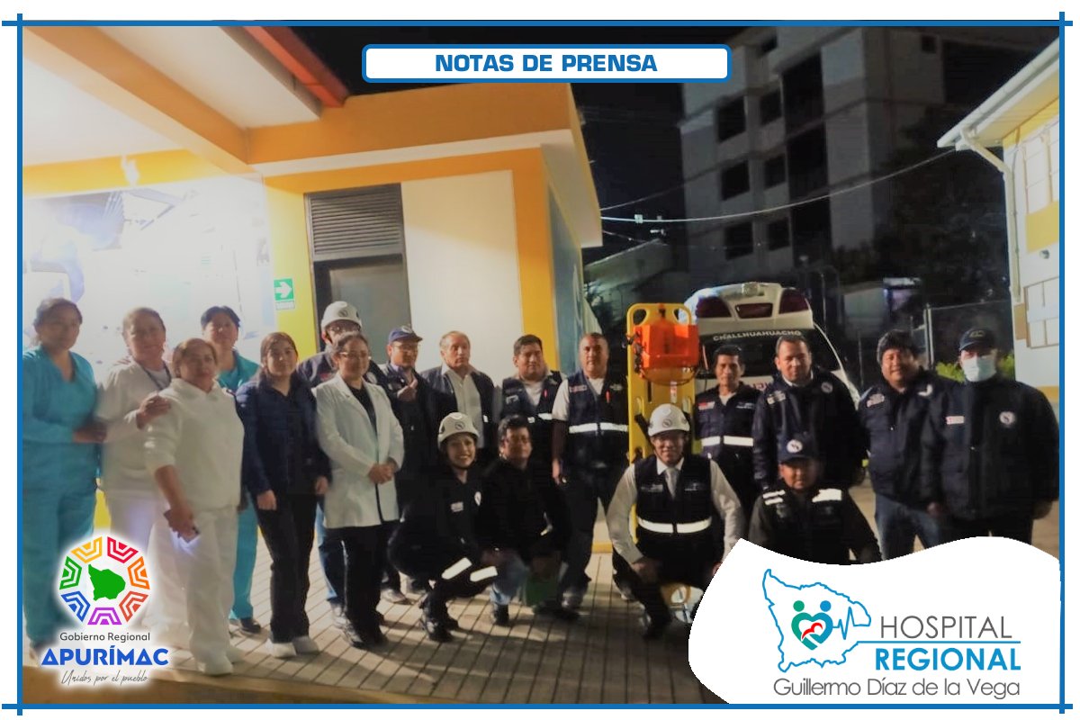 TRABAJADORES DEL HOSPITAL REGIONAL PARTICIPARON EN EL SIMULACRO NACIONAL NOCTURNO MULTIPELIGRO